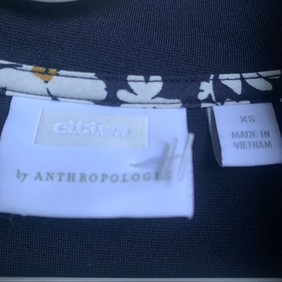 Anthropologie Ett:twa Blue Puff Sleeve Gresham Top - Picture 7 of 7